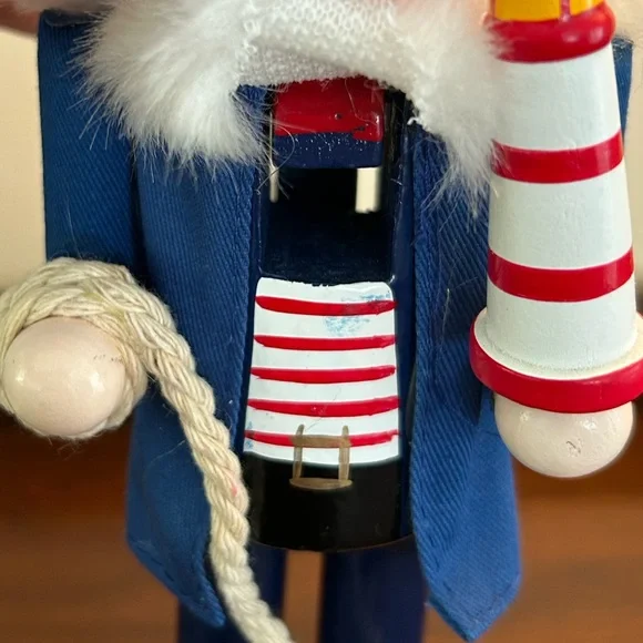Sailor Nutcracker Anchor Lighthouse Nautical Holiday Christmas Outer Banks Beach - Picture 10 of 11